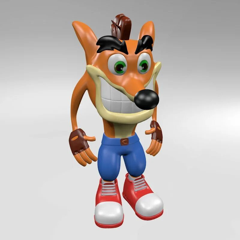 Крэш бандикут 3. Crash Bandicoot 3d. Бандикут 2007. Crash Bandicoot model.