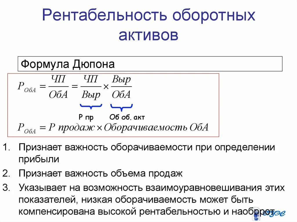 Оборотными активами расчет коэффициента. Рентабельность оборотных активов формула. Рентабельность оборотных активов формула по балансу. Рентабельность продаж от прибыли от продаж формула. Коэффициент рентабельности оборотных активов формула.