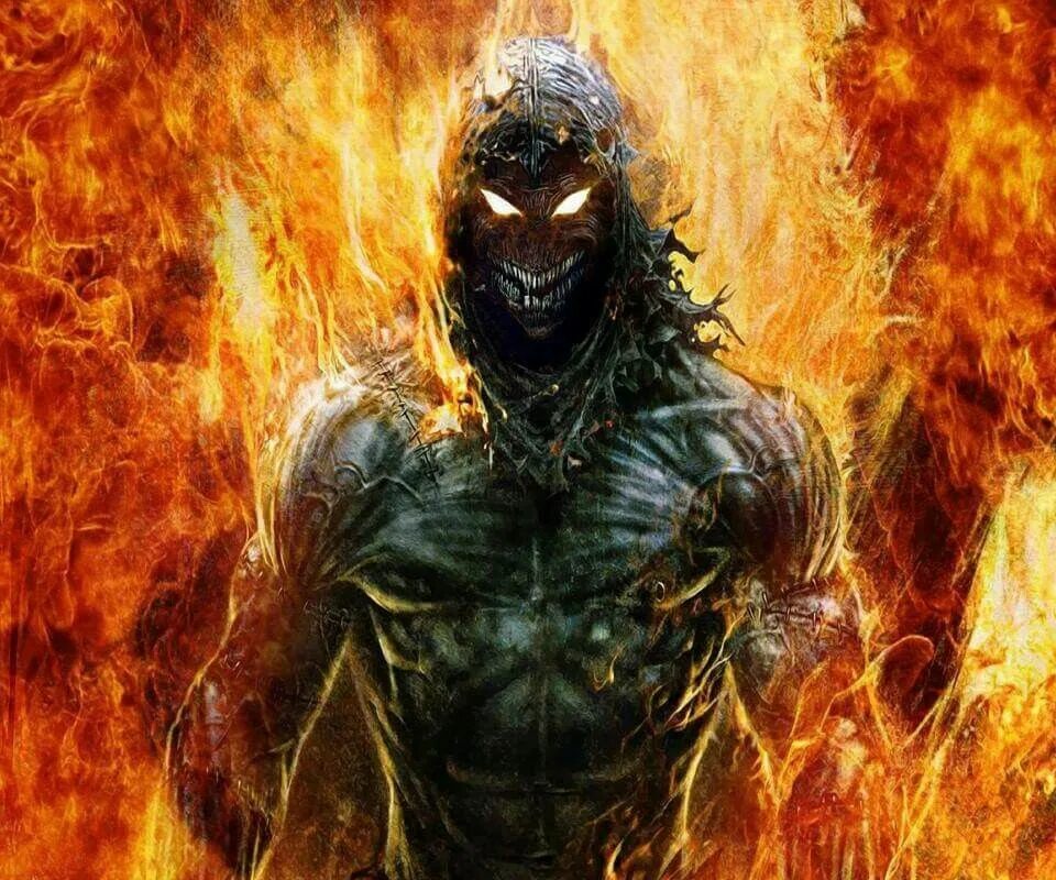 Disturbed inside the fire