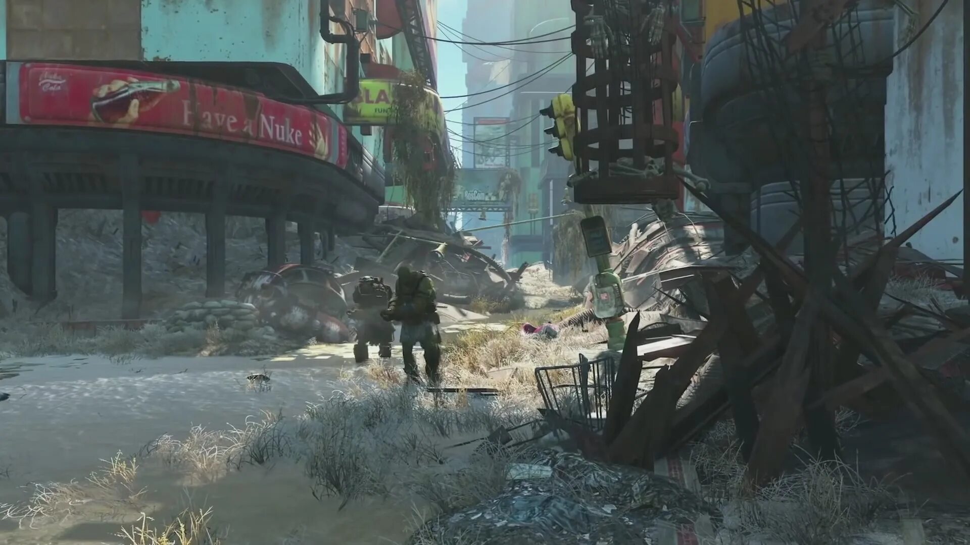 Fallout trailer. Fallout 4 Boston Downtown. Fallout 4 трейлер. Fallout трейлер.