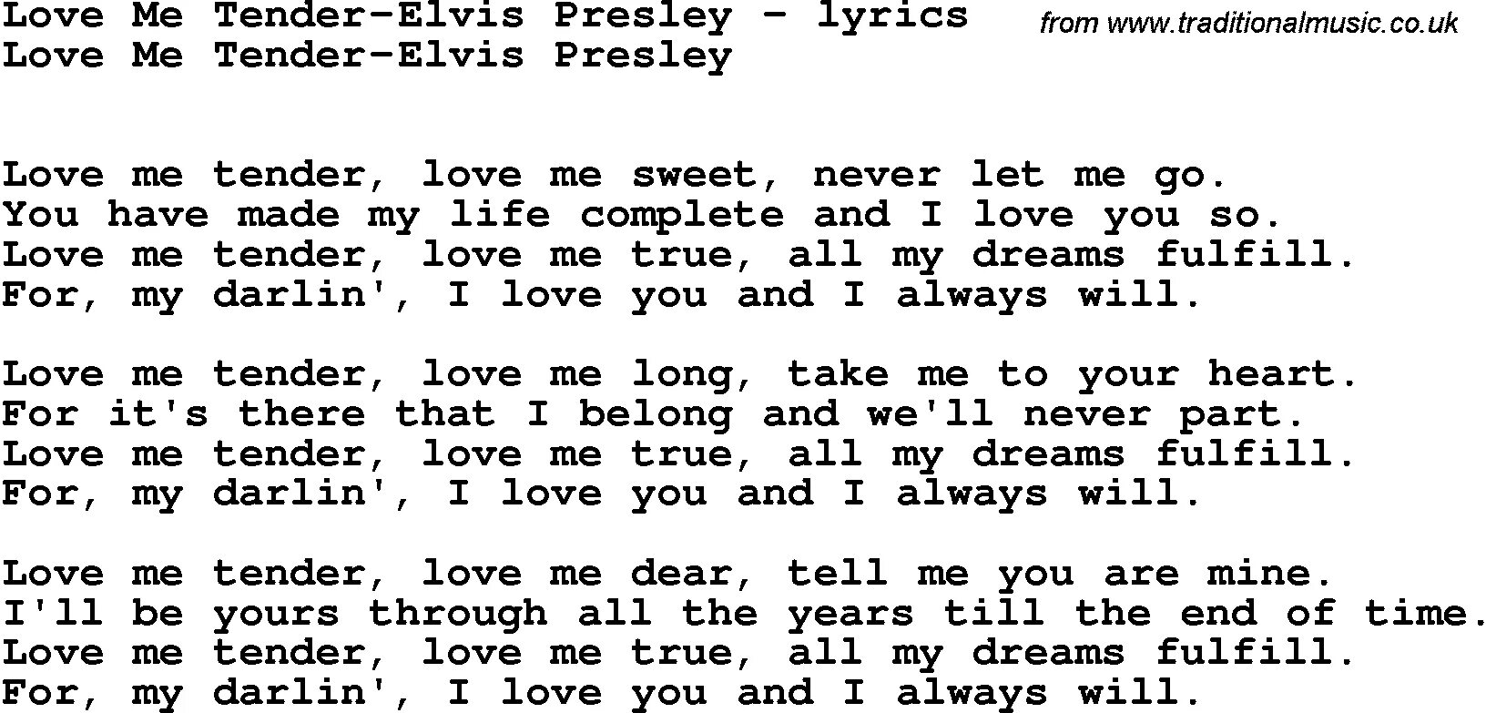 Текст песни my love all mine. Love me tender текст. Love me tender Элвис Пресли слова. Elvis Presley Love me tender текст. Love me tender текст Elvis.