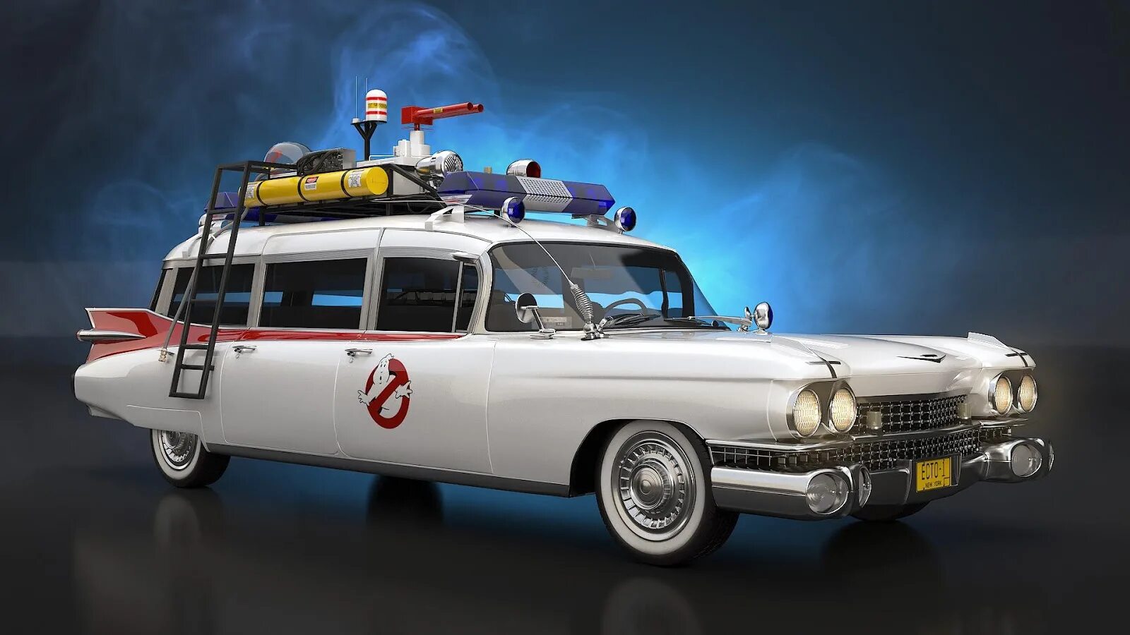 Ganger baster car. Cadillac Miller-Meteor 1959 Ecto-1. Cadillac Ecto-1. ЭКТА 1в охотники за приведениями. Охотники за привидениями автомобиль Экто-1.