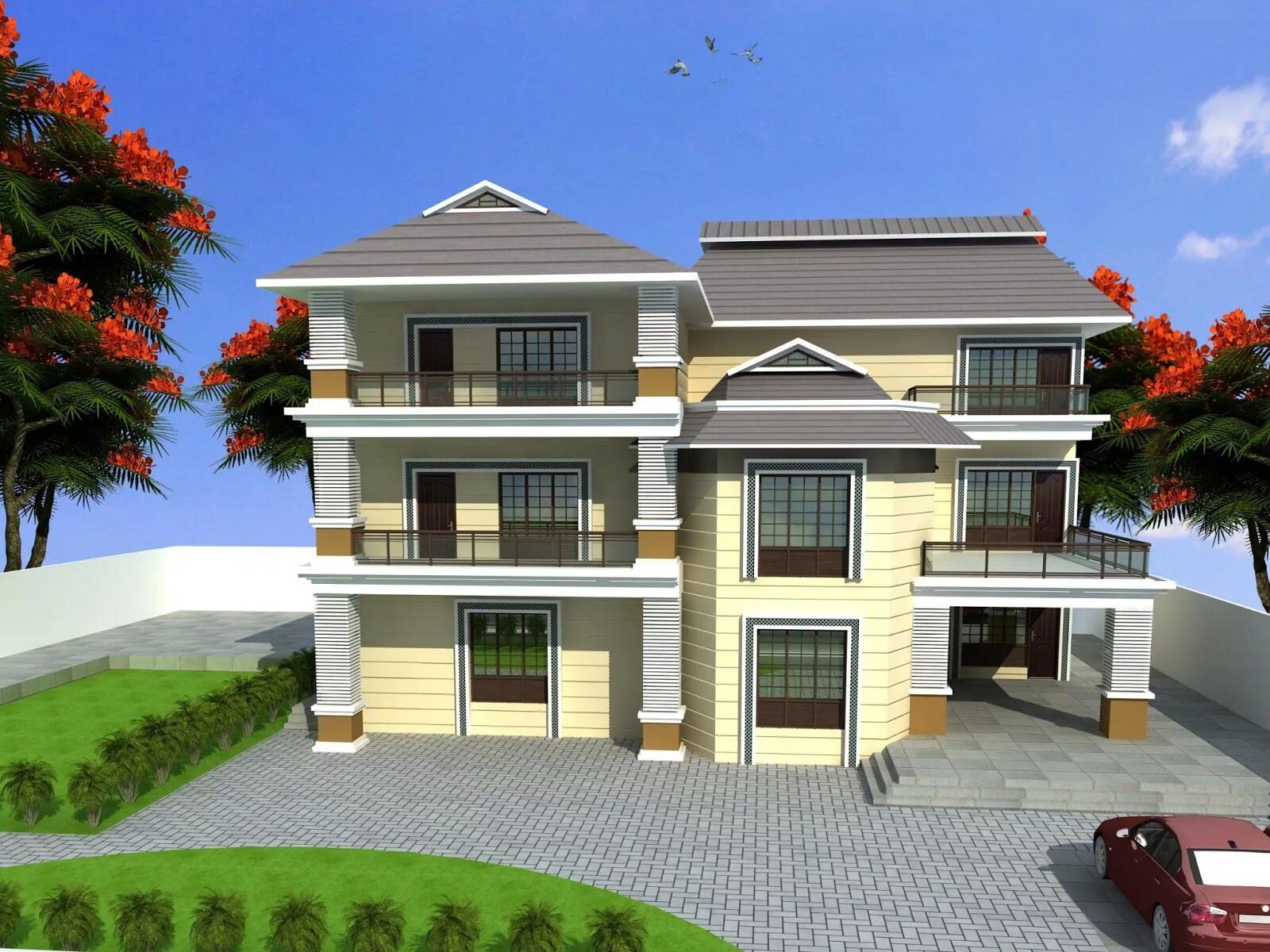 Take building design. Triplex house. триплекс дом планировка. 3d home. elegant house design.