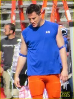 Channing Tatum Films '22 Jump Street' Football Game channing tatu...