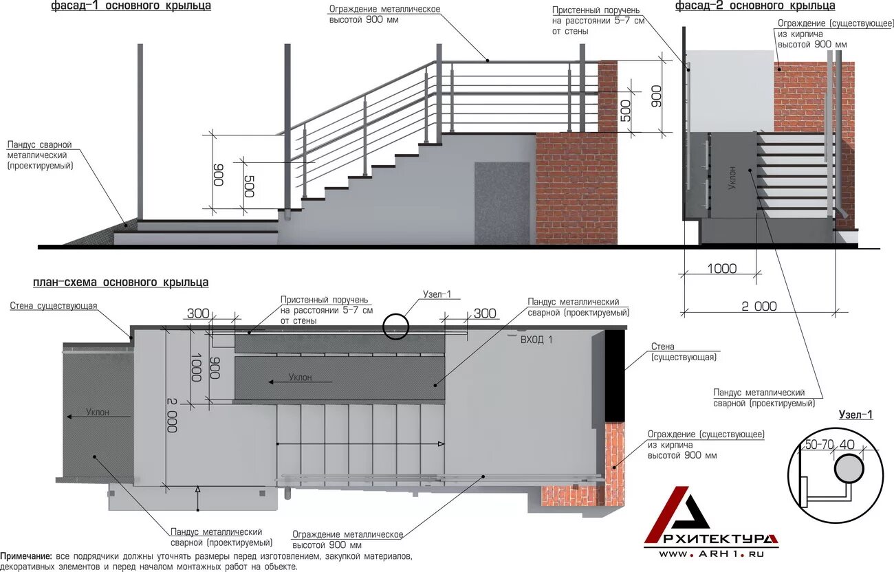 Требования к фасаду. Пандус вид спереди чертеж. Ограждение крыльца запасного выхода чертеж. Ограждение крыльца вид спереди чертеж. Лестница с пандусом для инвалидов чертеж.