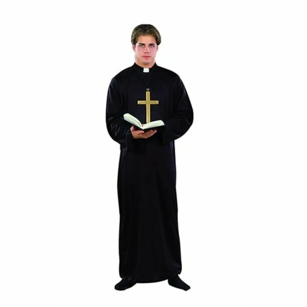 Форма пастыря. Священник (Priest, Великобритания, 1994). Одежда католического священника. Священник на белом фоне. Накидка священника.