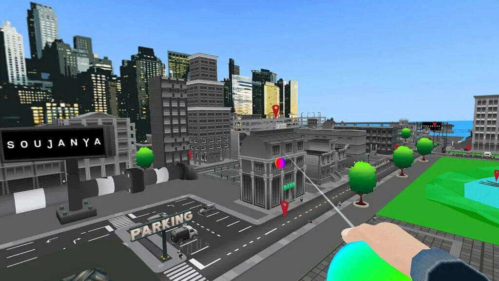 Vr город. Cities VR Oculus. VR City игра. Little Cities VR.