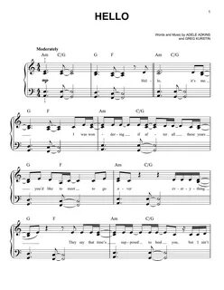 Adele Piano Music Sheets Printable 101 Activity