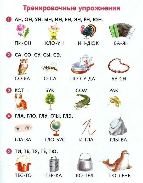 Чтение по слогам текст с картинками. Слоги для чтения по слогам для дошкольников. Прочитай слова по слогам для дошкольников. Упражнения для чтения по слогам для дошкольников. Чтение слов для дошкольников 5 лет.
