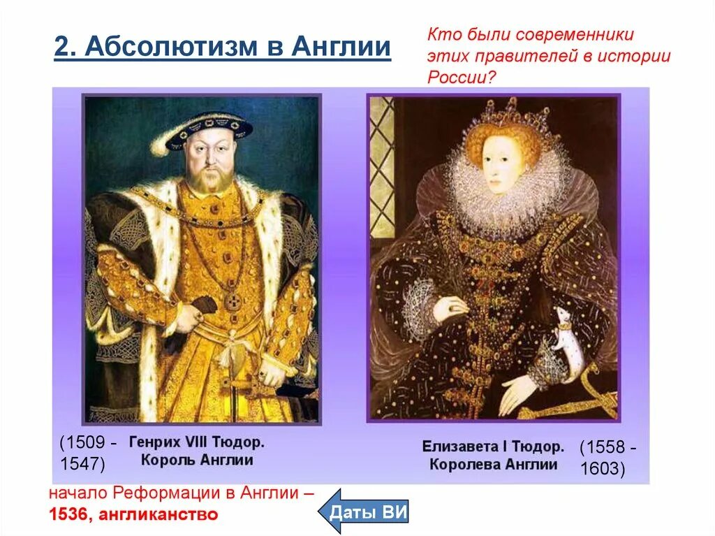 Реставрация стюартов в англии дата. Правители англии 1509-1603. абсолютизм в англии. правители абсолютизма.