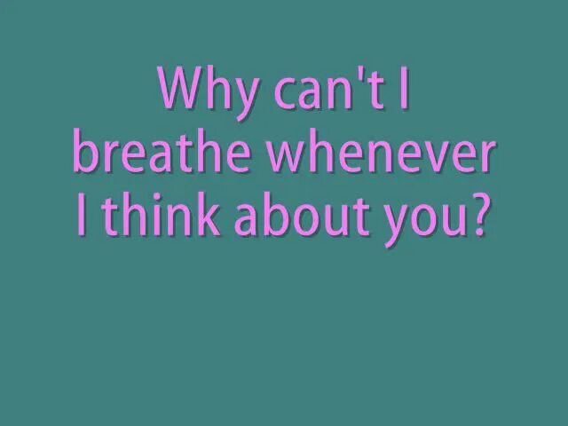 Why cant. Why cant