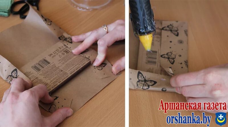 Упаковка подарка в крафт бумагу. Упаковка шоколадки в подарочную бумагу. Как запаковать шоколадку в бумагу. Подарки и упаковка. Как запаковать шоколадку в бумагу.