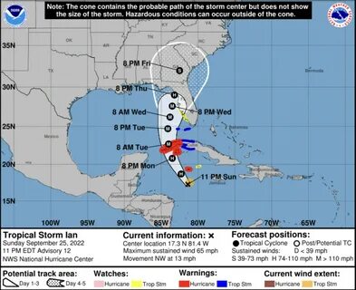 Tropical Storm Ian is expected to strengthen into a hurricane and impact Fl...