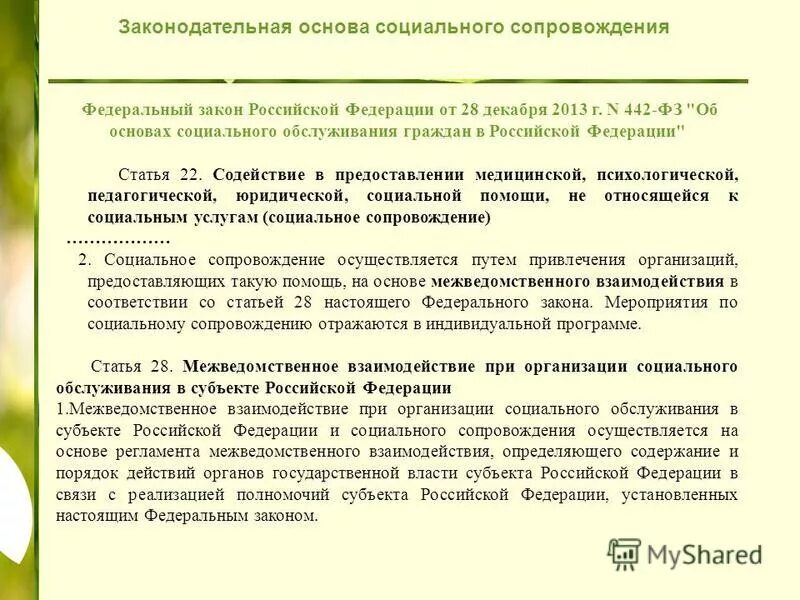 Положение о реализации социальных программ. Положение о реализации социальных программ