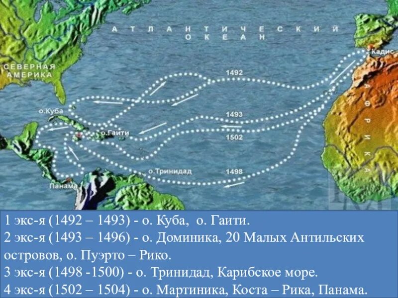 Колумб открыл океан. 1492 — Первая Экспедиция Колумба открыла остров Гаити.. 1492 Колумб. Острова открытые Колумбом в 1493 по 1496.