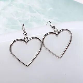 Серьги в виде сердца