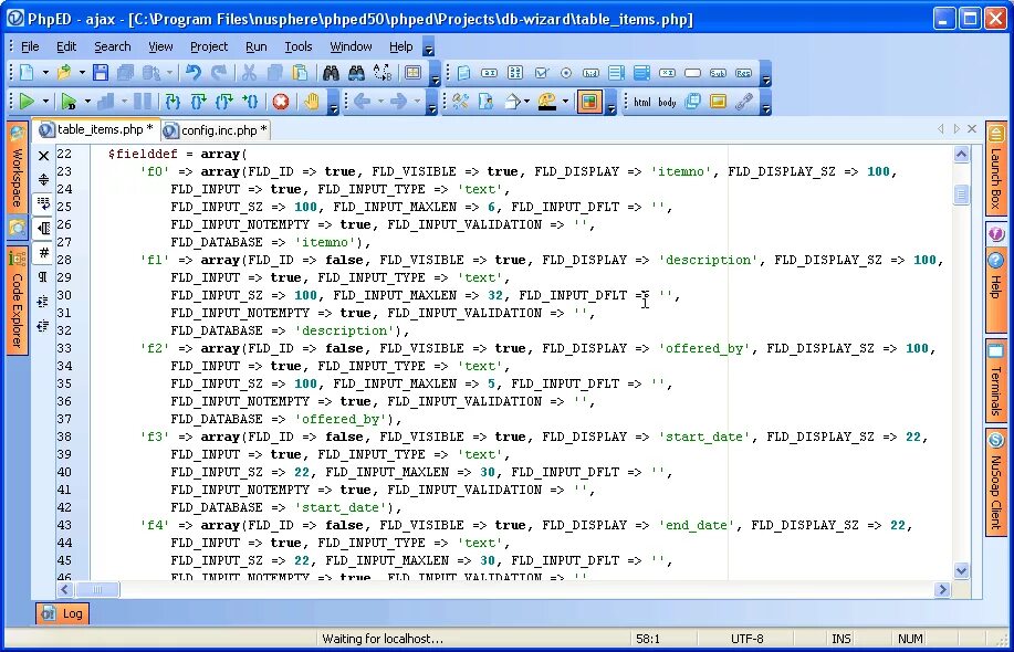 Coding database