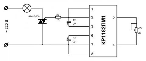 Кр1182пм1 схема подключения