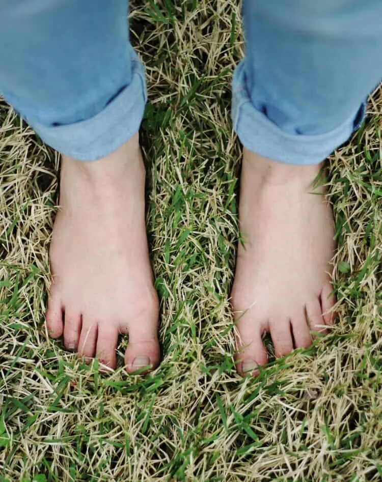 Get by foot. Farm to feet.. Barefoot in Bikini in Mud messy.