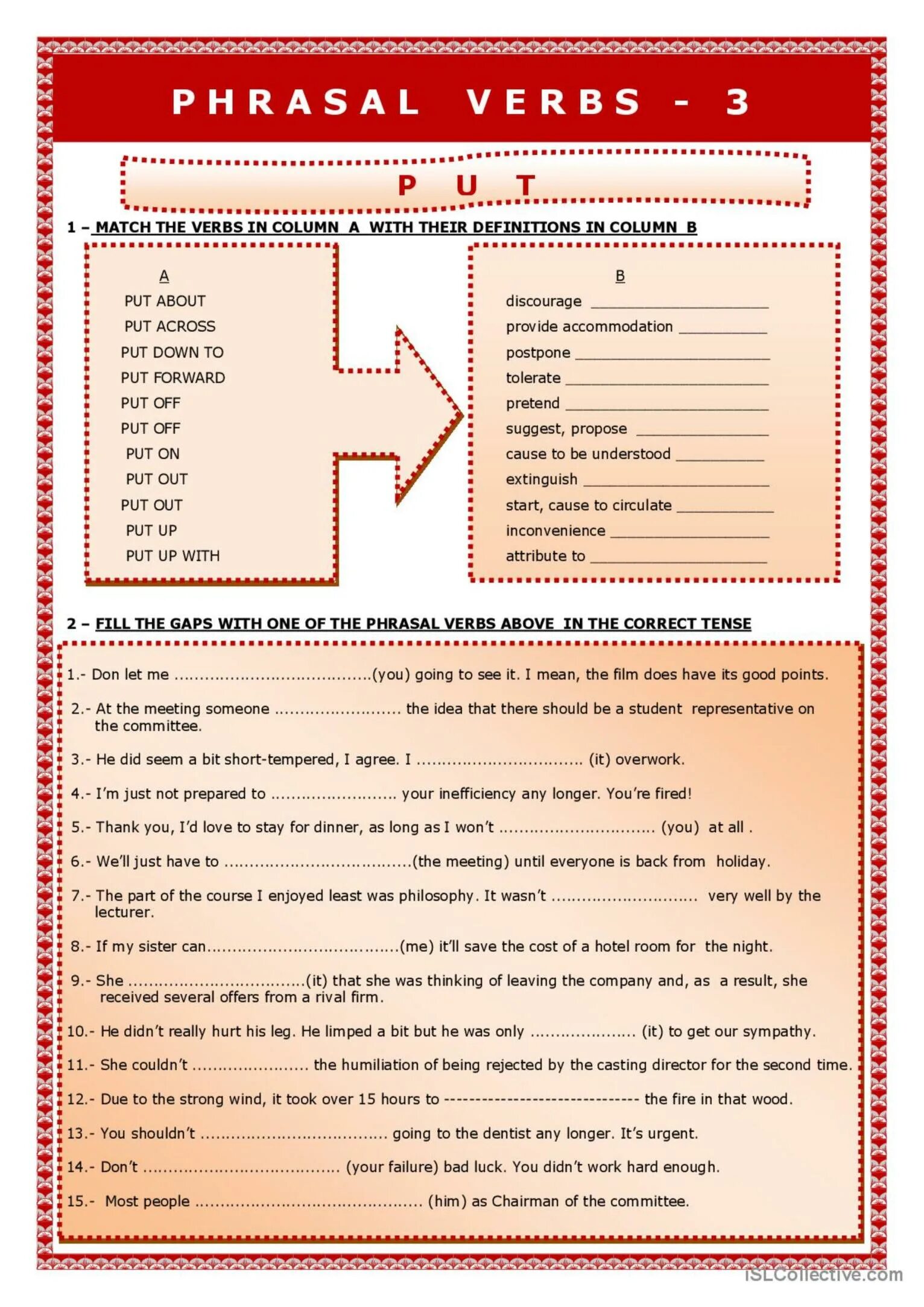 Match the verbs with the words. Фразовый глагол put Worksheets. Put Phrasal verbs. Phrasal verb put Worksheets. Фразовый put упражнение.