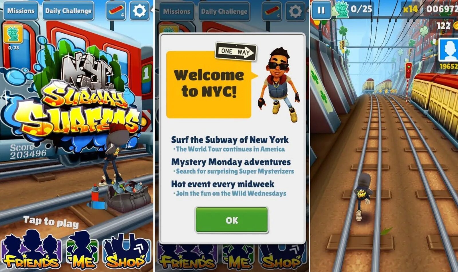 Как запустить subway surfers первую версию