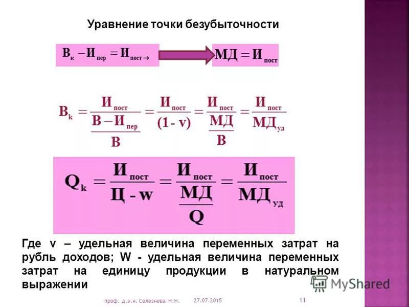 Удельную величину затрат