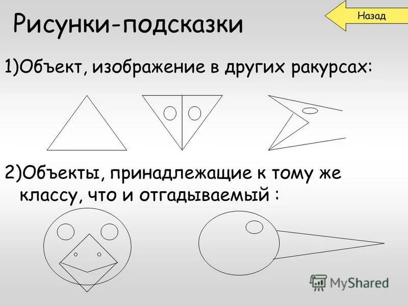 Следующая подсказка. Рисунки рисунки с подсказками. Рисунки подсказки слайд. Объект изображен других других ракурсах. Как нарисовать подсказку.