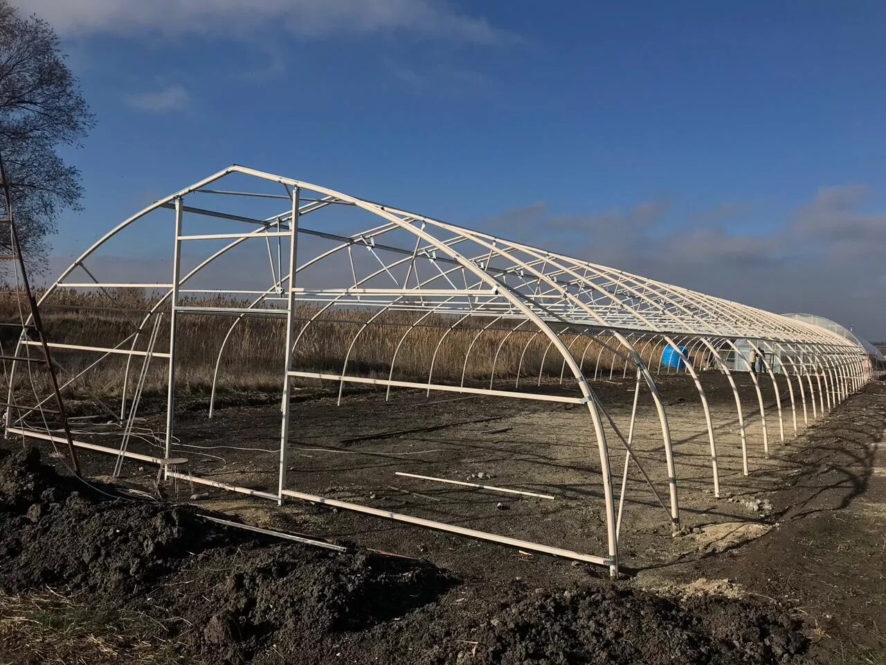 Теплица ларгуша (3 х 6 х 2 м). Каркас для теплицы под пленку. Sera (арочная теплица, оцинкованная. Парник разборный. Переносная теплица.