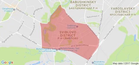 Свиблово на карте москвы