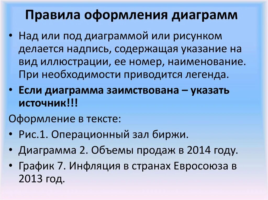 Правила оформления диаграмм. Порядок оформления графиков. Правила оформления диаграмм. Правила оформления диаграмм. Порядок оформления графиков.
