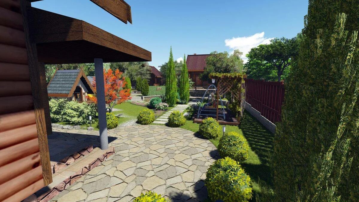 Ландшафт маленького участка. Озеленение узкого участка. Узкий участок. Ландшафт длинного узкого участка. Озеленение вдоль забора.