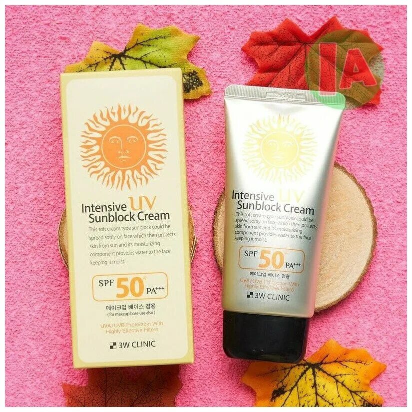 3w Clinic солнцезащитный крем Intensive UV Sunblock spf50+.