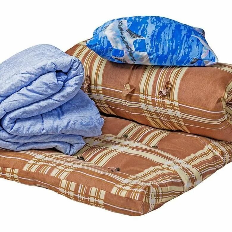 Комплект эконом + (матрас тик, одеяло, подушка). Комплект матрас подушка одеяло. Комплект матрас одеяло подушка для рабочих.