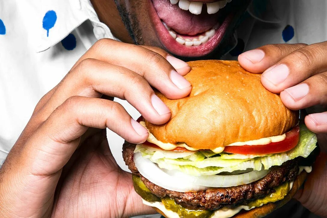 I often have a big hamburger