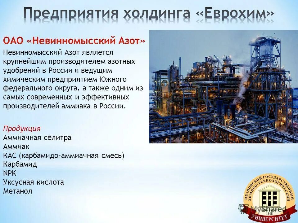 какие есть названия заводов