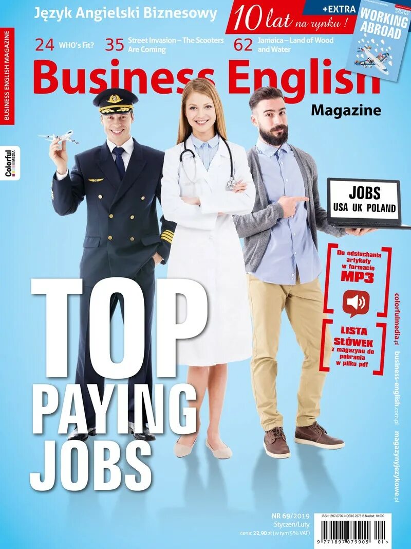 Business English. Magazine about job.