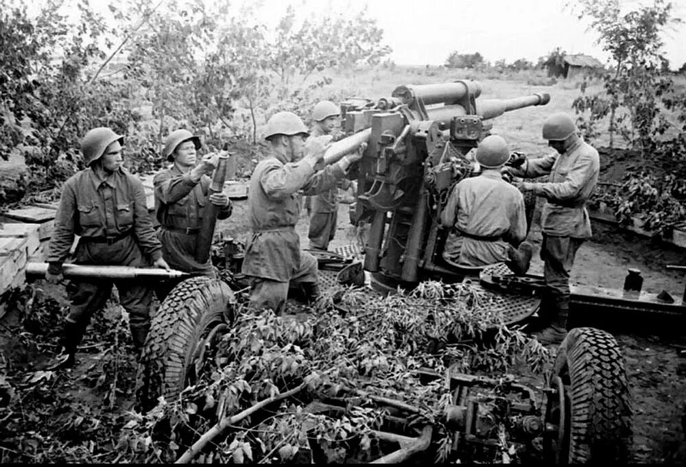 Фото истории великой отечественной войны. Зенитная артиллерия РККА 1941.