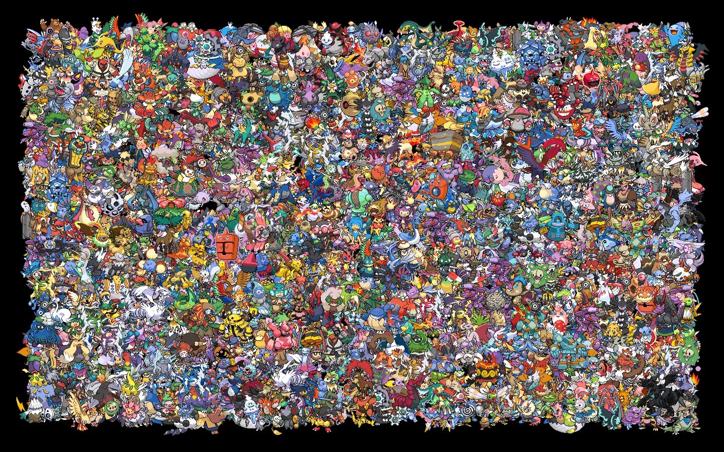 Число покемонов. Много персонажей на листе. Покемон. Много покемонов на одной картинке. Покемоны много.
