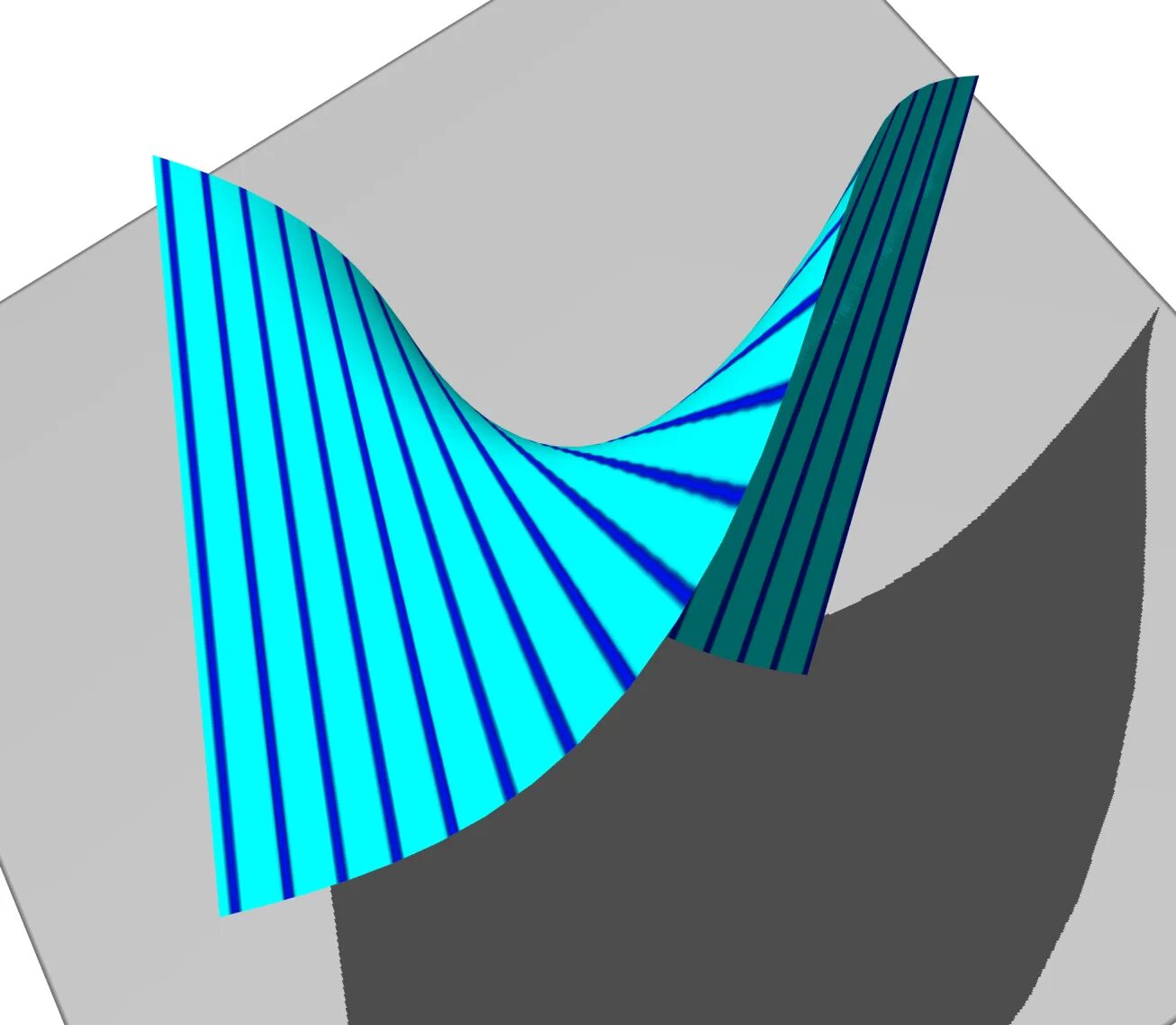 Коноид это. Гиперболический параболоид линейчатая поверхность. Линейчатая поверхность рисунок. Гифки параболоид. Ruled surface example крыло.
