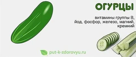 Овощ огурец витамины
