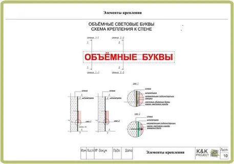 Схема крепежа