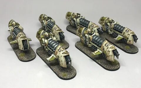 My was a group of 6 30k Death Guard scimitar pattern jet bikes from the Ho