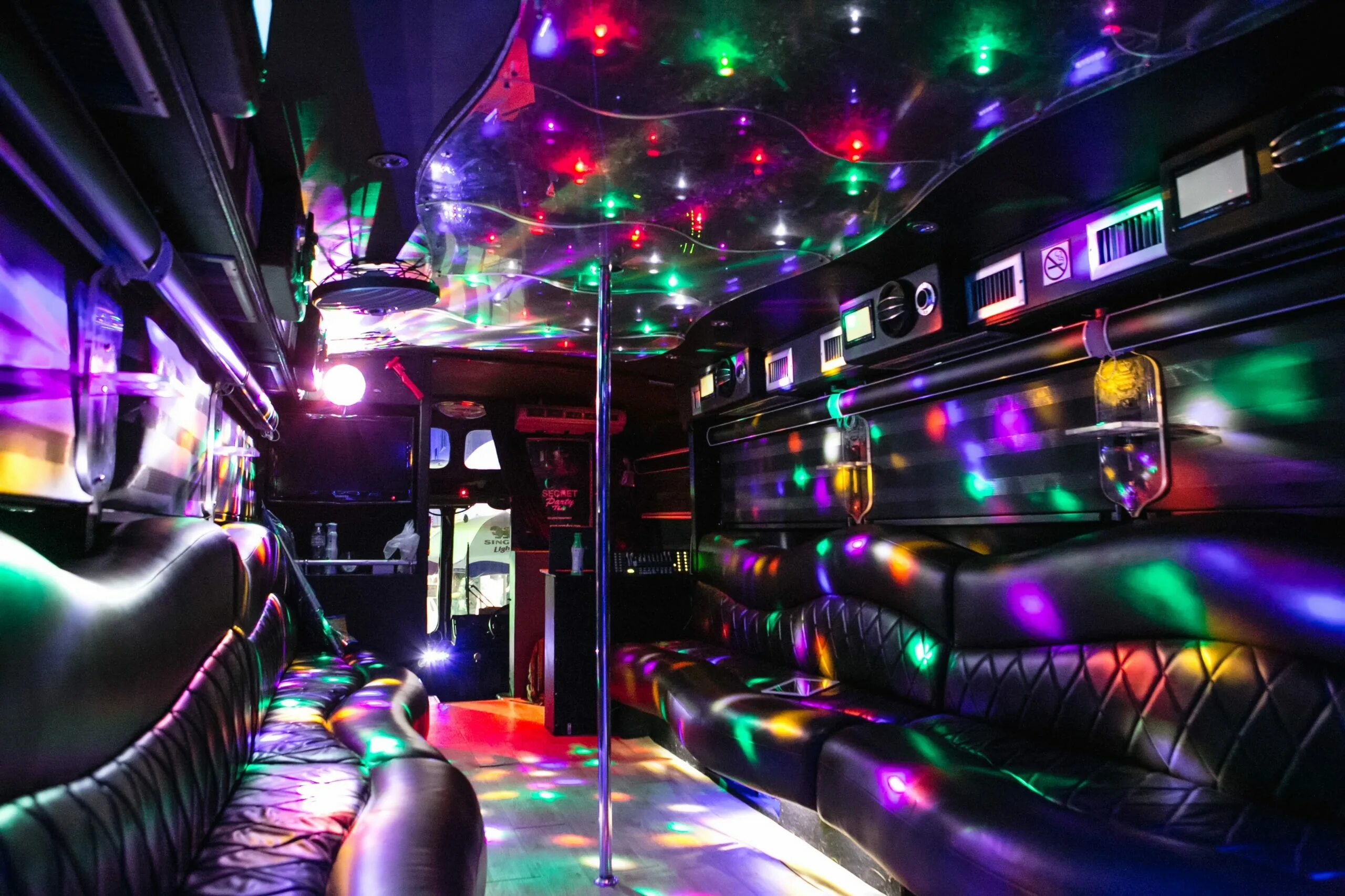 70 pax Party Bus Limousine Rental Budapest Limo hire Budapest