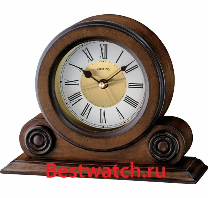 The clock is the desk