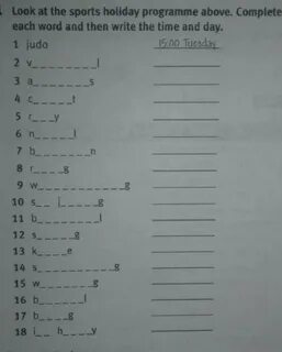 Write sports