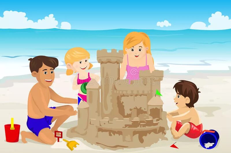Make a sandcastle