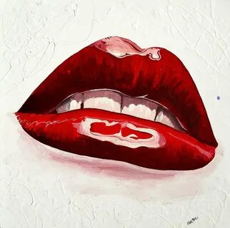 Губы в paint