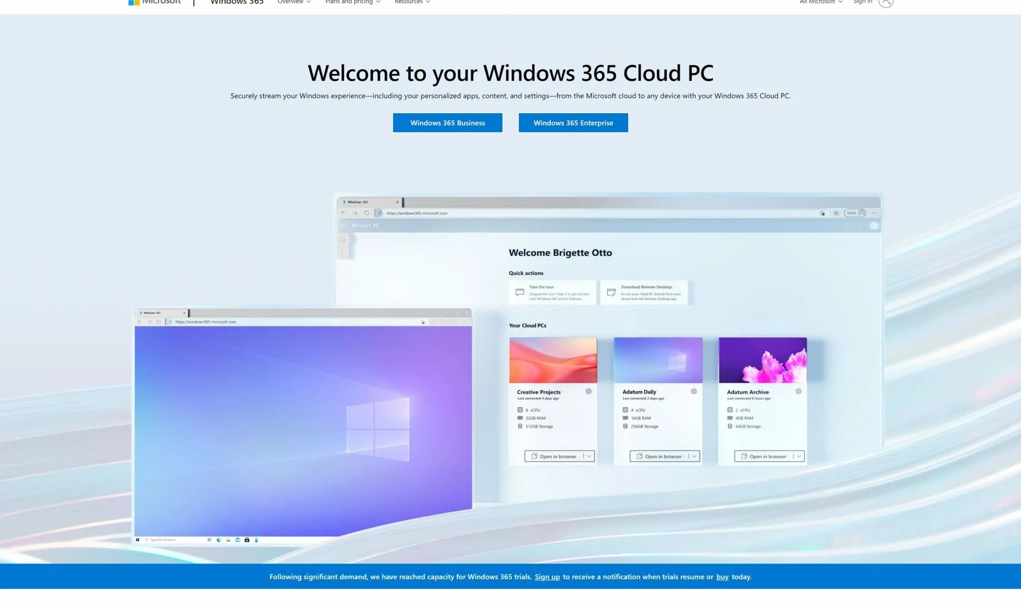 Windows 365. Windows 11. Облако компьютер. Как купить виндовс 365.