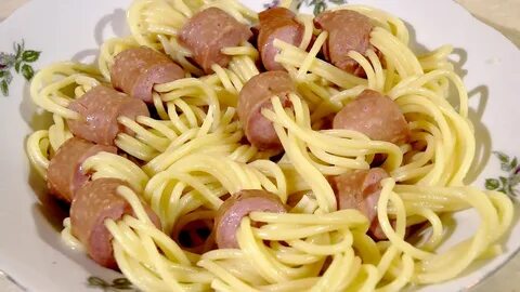 Макароны с сосисками в духовке