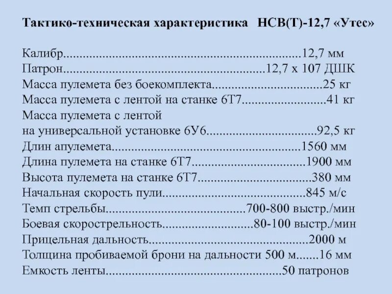 Ттх. ТТХ Утес 12.7 мм. Пулемёт НСВТ-12.7 расшифровка. ТТХ Утес 12.7 мм пулемет. НСВ 12,7 мм ТТХ.